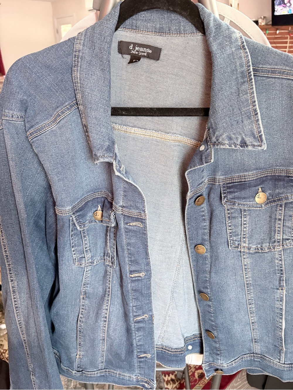d. jeans Medium Blue Denim Trucker Jacket